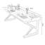 Bureau rectangulaire en bois massif brun clair-118311957-118311965