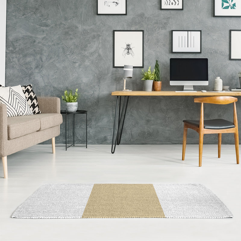 Striped Indoor Rug, Rectangle 5' x 7', No