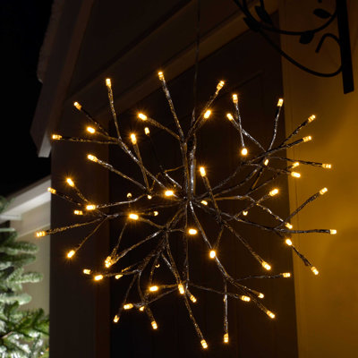 40 cm Solar Twinkle Globe Rope Lights Lamp Lighted Christmas Tree
