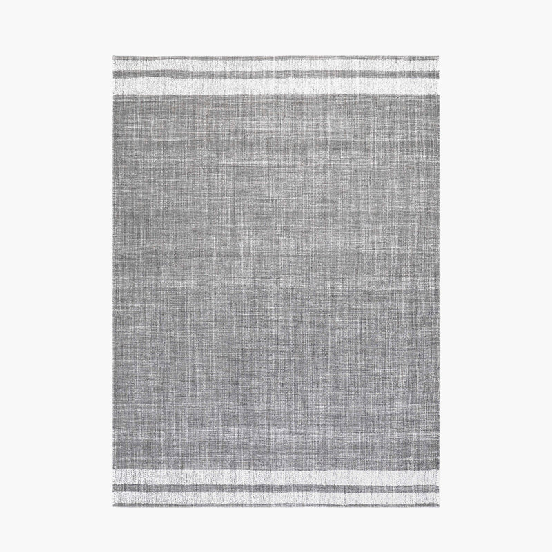 Striped Recycled P.E.T Hand Loomed Indoor / Outdoor Area Rug, Rug