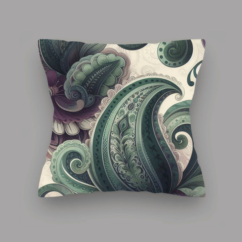 Abstract Reversible Throw Pillow