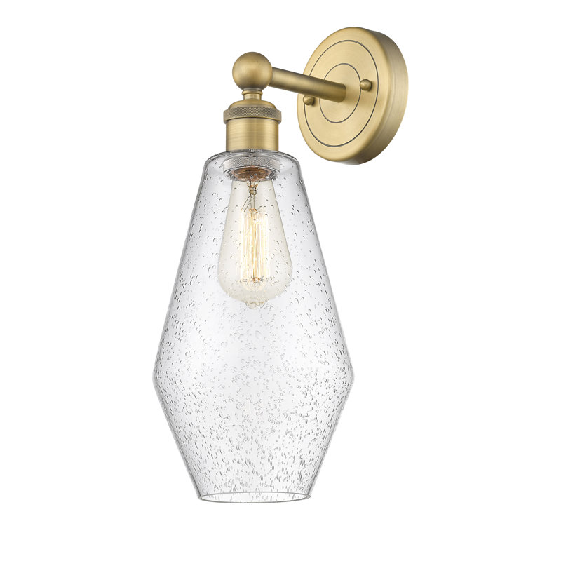 Amylea Armed Sconce, Seedy, Brushed Brass