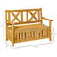 Banc de patio en bois avec boîte de rangement, banc de rangement extérieur 29 gallons-1603193573