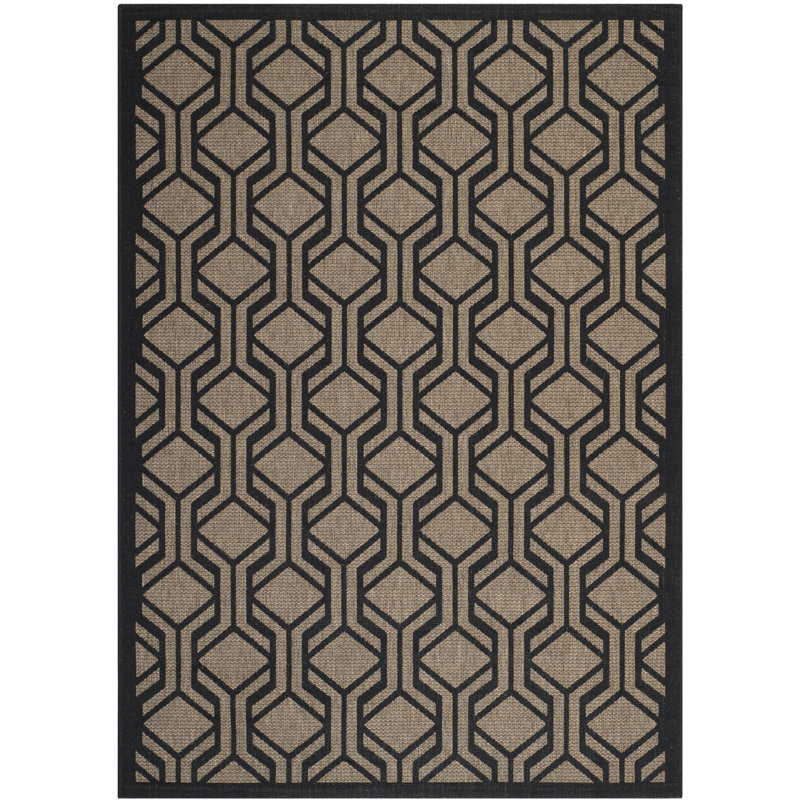 Sokol Geometric Indoor / Outdoor Area Rug, Rectangle 201 x 290 cm