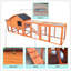 Spacious Wooden Chicken Coop With Nesting Box, UV-Resistant Roof, And Easy-Clean Tray For Outdoor Use