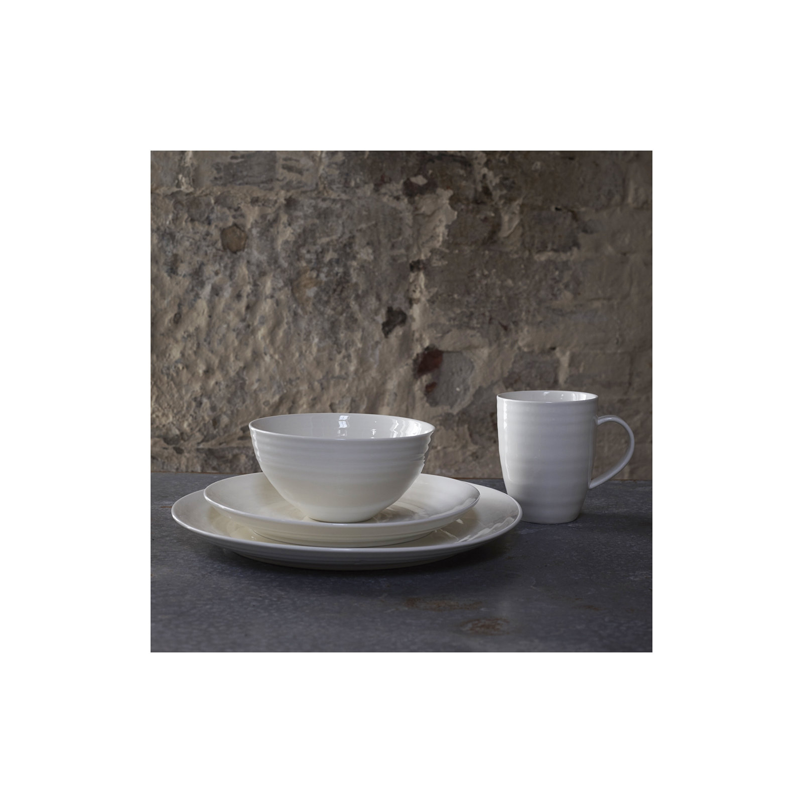 Canvas Home Daniel Smith Porcelain Cereal Bowl 26oz, Ivory