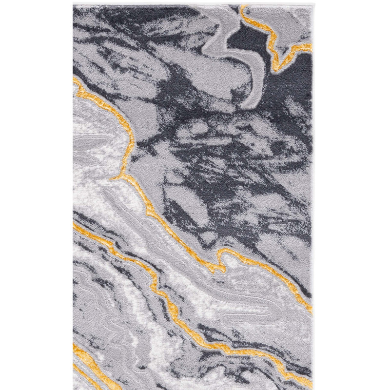 Loranza Performance Performance Abstract Rug, Rectangle 4' x 6'