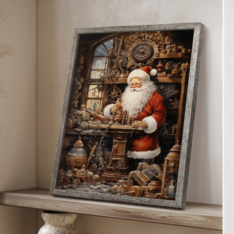 Reproduction d'art encadrée Christmas Christmas, H 11 po x l 9 po
