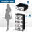 4 Drawer Dresser for Bedroom, Narrow Chest of Drawers, Wooden Top and Study Iron Frame 18"x37.5"-(WxH)