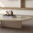 Rudina Modern Oval Coffee Table Set, Large Living Room Table with Small Round Ash Wood Veneer Side Table