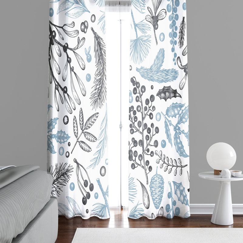 Ensemble de rideaux en polyester 2 pièces, L 20 po x L 52 po