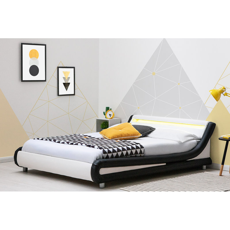 Upholstered Small Double (4') Bed with Mattress