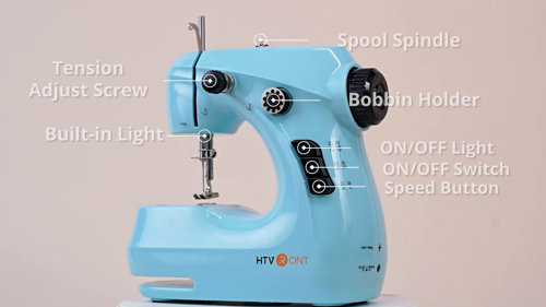 HTVRONT Mini Sewing Machine for Beginners - Portable Sewing Machine with  Extension Table, Foot Pedal, Light, 42 Pcs Sewing Set, etc. Dual Speed Small  Sewing Machine for Beginners and Kids