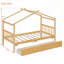 Lit en bois massif avec tiroirs, conception fantaisiste et rangement spacieux pour les chambres à coucher, fabrication en pin massif-45400789-45400808