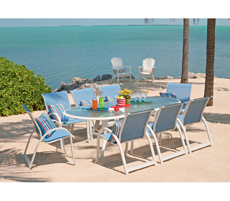 Aruba Stacking Patio Dining Armchair, Yellow, Black