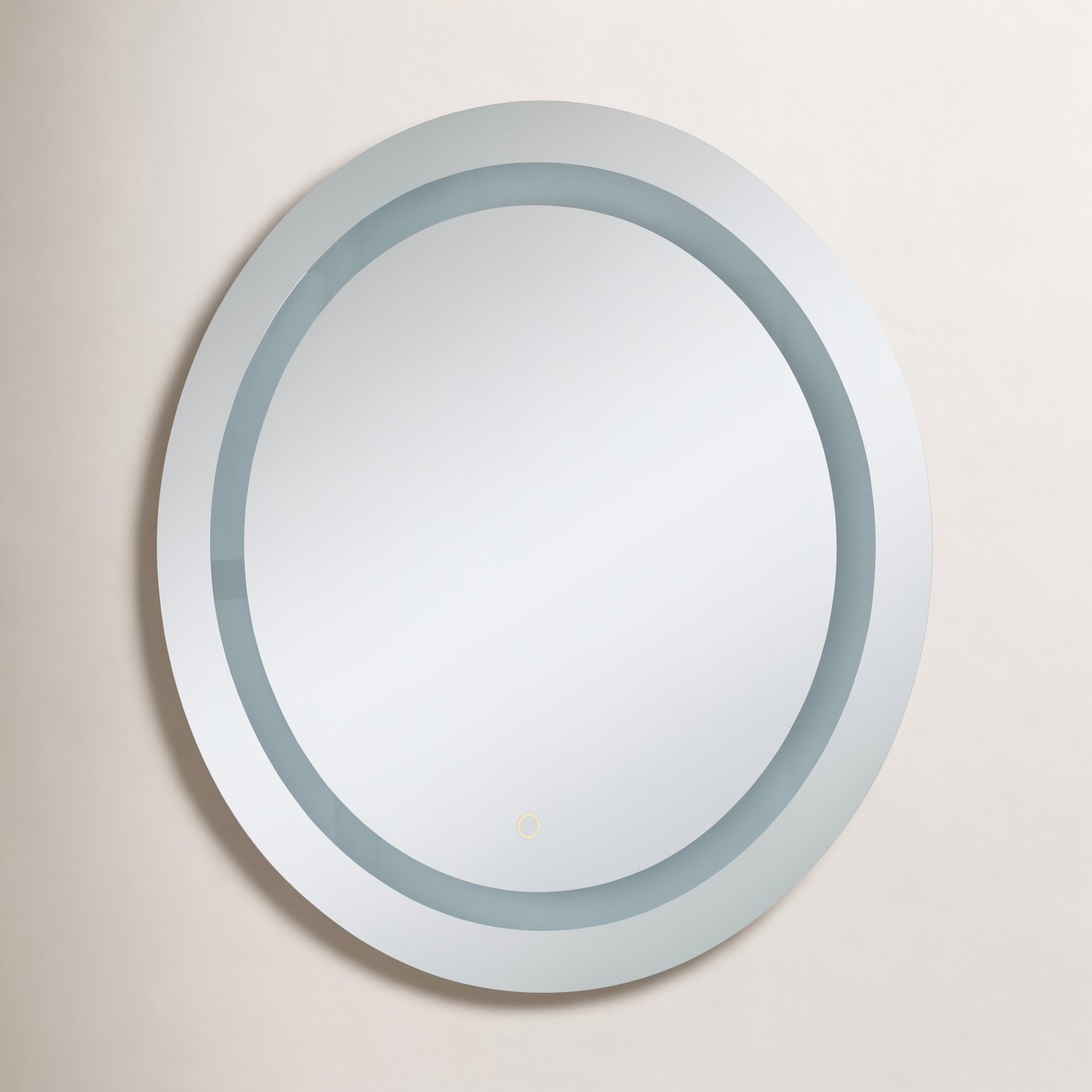 Sturdivant Flat Wall Mirror, 28" H x 28" W