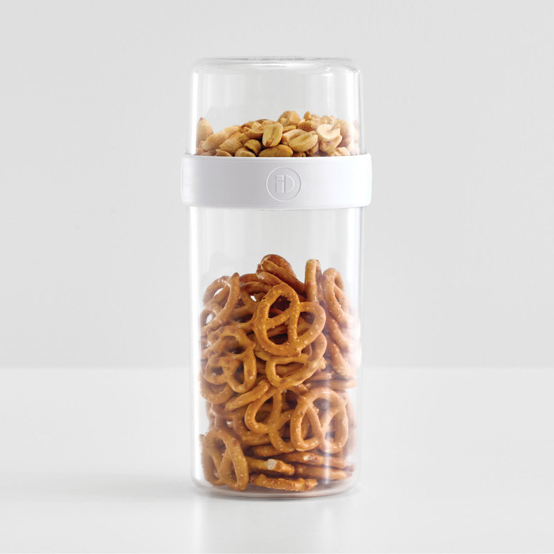 iDesign Large Stack 'n Snack Food Containers - Stackable Snack Containers for Yogurt, Granola, Fruits, and Vegetables