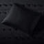 Très grand / très grand lit - édredon noir, intérieur en microfibre à nettoyer