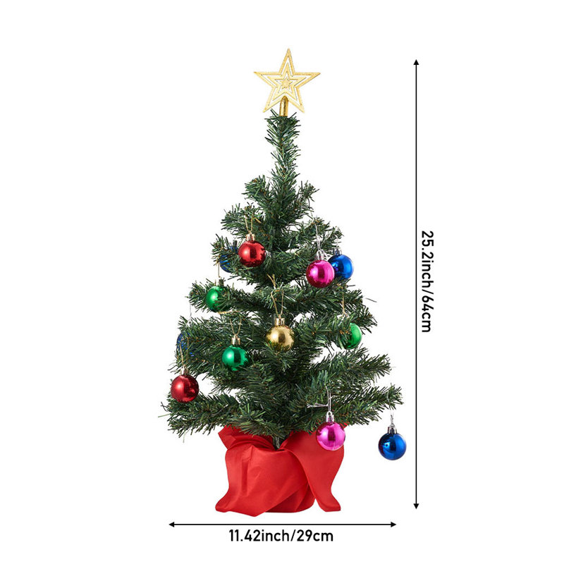 2.1' H Lighted Artificial Christmas Tree