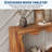 63" Farmhouse Console Table for Entryway, Behind Sofa, Hallway, Living Room, Scalloped Design-578667390