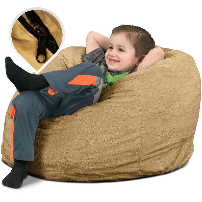  | Housse de remplacement pour fauteuil à billes 3 pi pour enfants seulement | Lavable amovible | Housse seulement