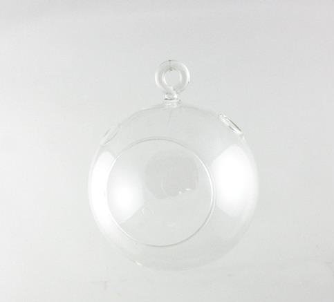 Porte-bougie en verre, H 5 po x l 4 po x P 4 po