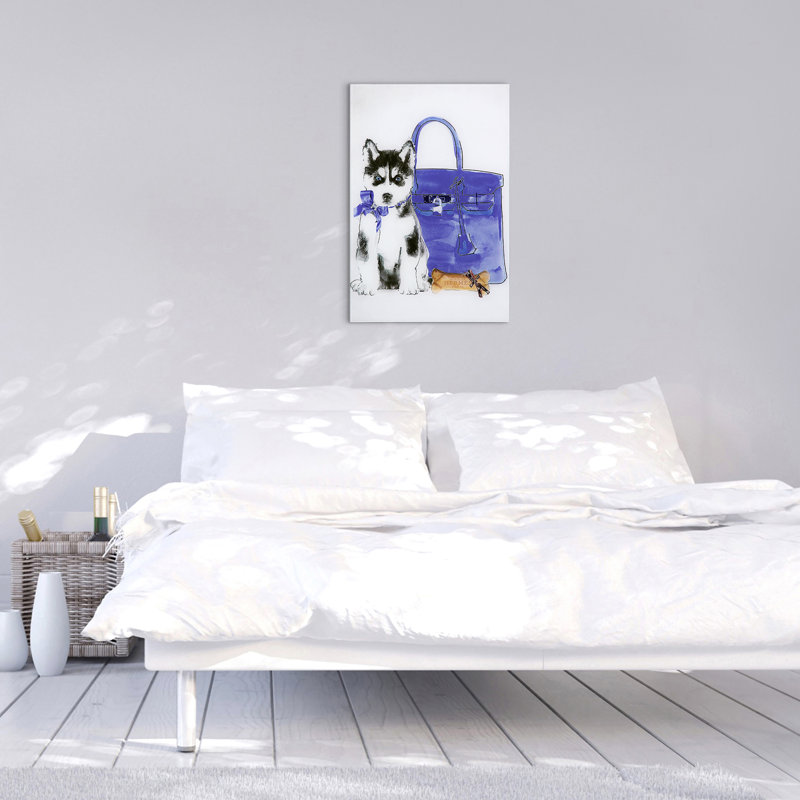 « husky », impression sur verre