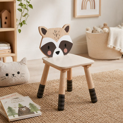 Forest Kid's Chair - Raccoon