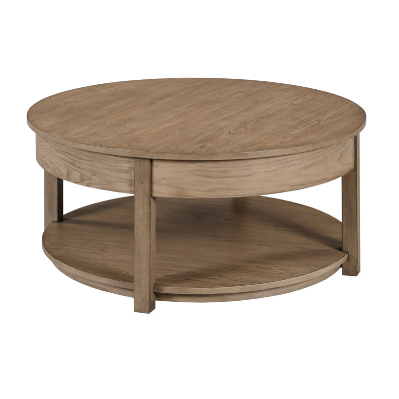 TABLE Ronde à plateau relevable - Taupe