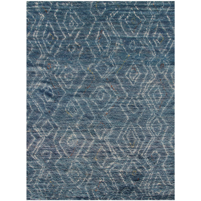Geometric Hand Knotted 172cm X 235cm Area Rug