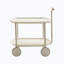 Petite table basse mobile avec chariot de rangement de style minimaliste et poussoir-97800041