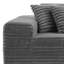Canapé désossé en flanelle de fourrure de lapin avec coussins - Conception modulaire sans mousse et sans assemblage-123038181