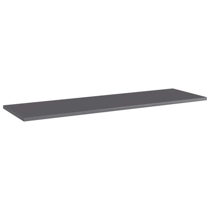 Floating Shelves Wall Shelving Wall Mounted Shelves Display Wall Units, 0.6" H x 39.4" W x 11.8" D, High Gloss Grey