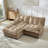 77 Inch L Shaped Modern Sofa With Modular Sectional, Chenille Deep Seat, And Comfy Lattice Cushions For Living Room And Apartment-1976320857