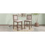 Ensemble de table de salle à manger à hauteur de comptoir en bois 3 pièces avec 2 chaises rembourrées pour petite place-1905237524-1905237527