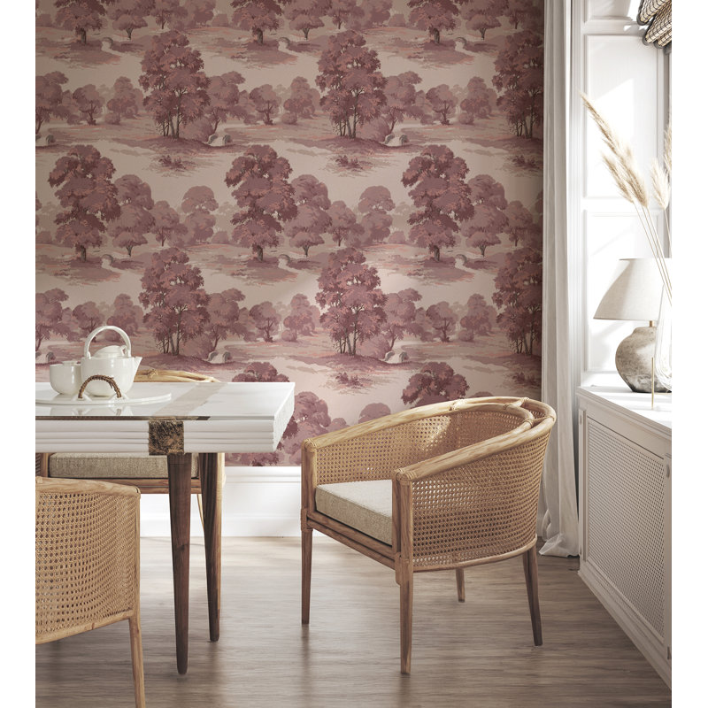 Papier peint Sherwood Glade, Rouge