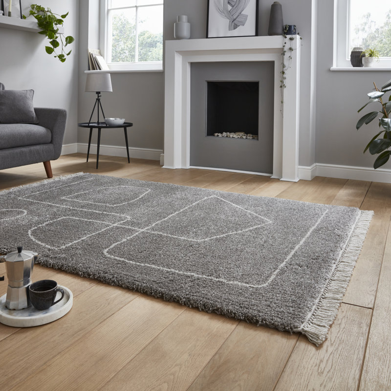 Teppich Nekizia in Grau, Rectangle 120 x 170cm