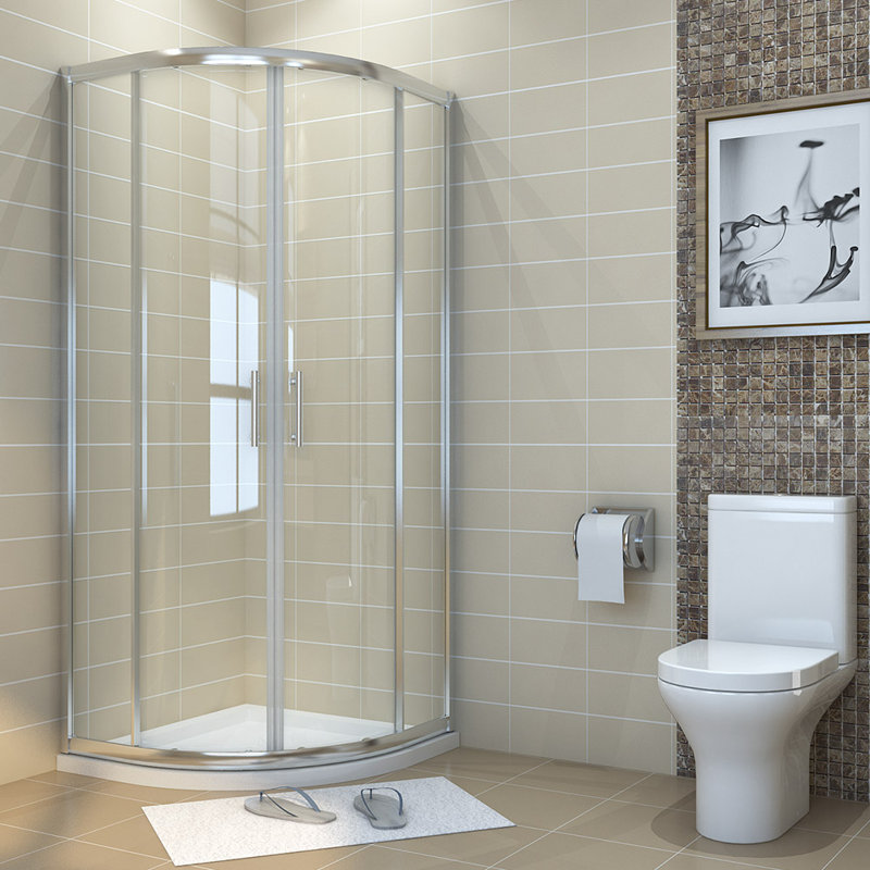 Mangan Quadrant Shower Enclosure, 185cm H x 90cm W x 90cm D