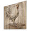 Rustic Rooster Wooden Peck II - Poulet sur bois-1585854114