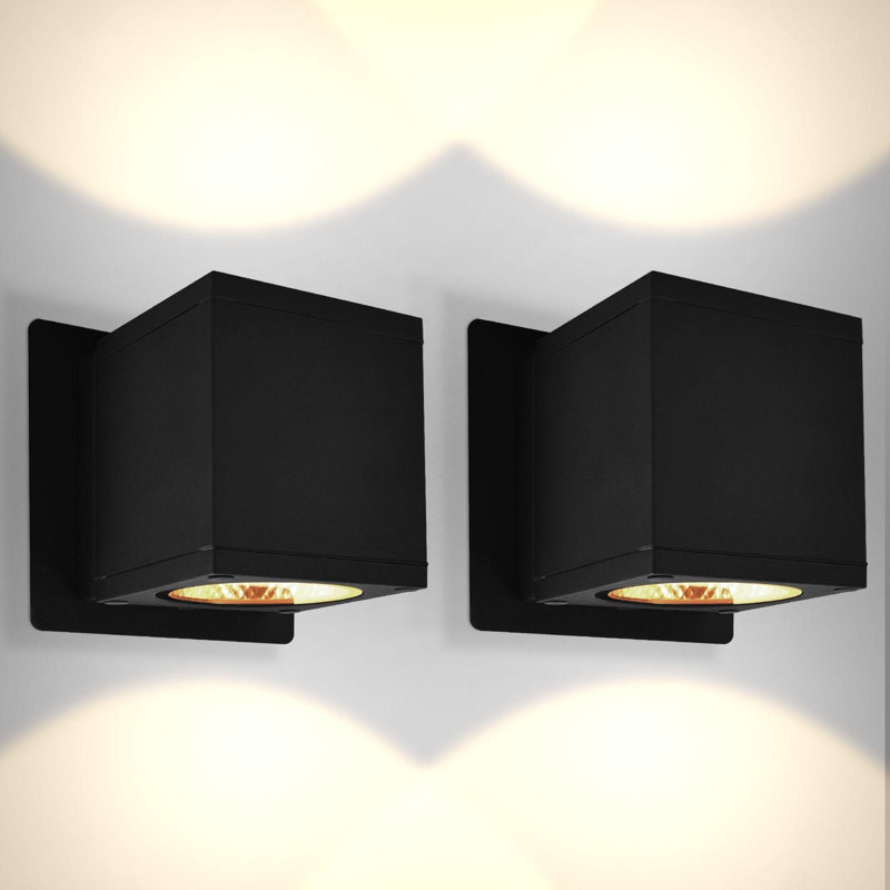 Aluminium LED Wall Light, 4" H x 3.5" W x 4.25" D, 18