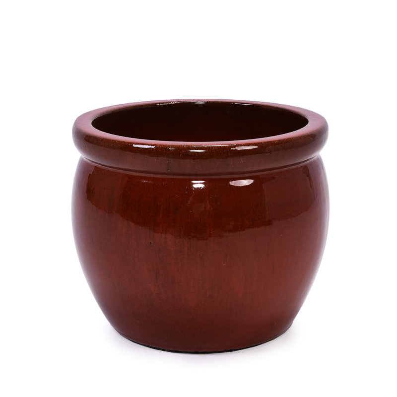 Ceramic Flowerpot, Orange