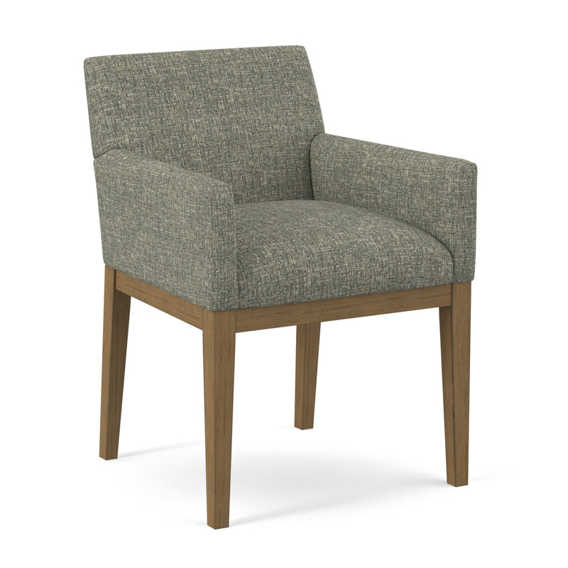 Upholstered Arm Chair, Applause Coconut Husk, Beachwood