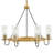 Ryden 28" Six-Light Candle Chandelier w/ Clear Glass Shades-94487043