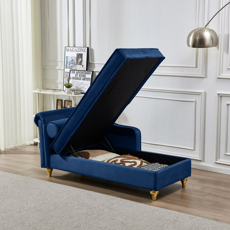 Chaise longue avec rangement Modern Upholstery, Marine