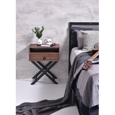 Homayoun 50.2 cm W Bedside Table