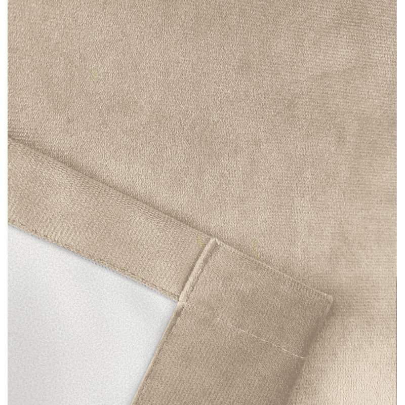 Alene Blackout Curtain Panel Pair, Cream, 168cm Width x 213cm Drop, 1