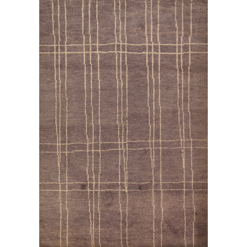 Tapis brun marocain oriental 6 x 8