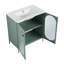 Meuble-lavabo autoportant avec lavabo en céramique-438976510