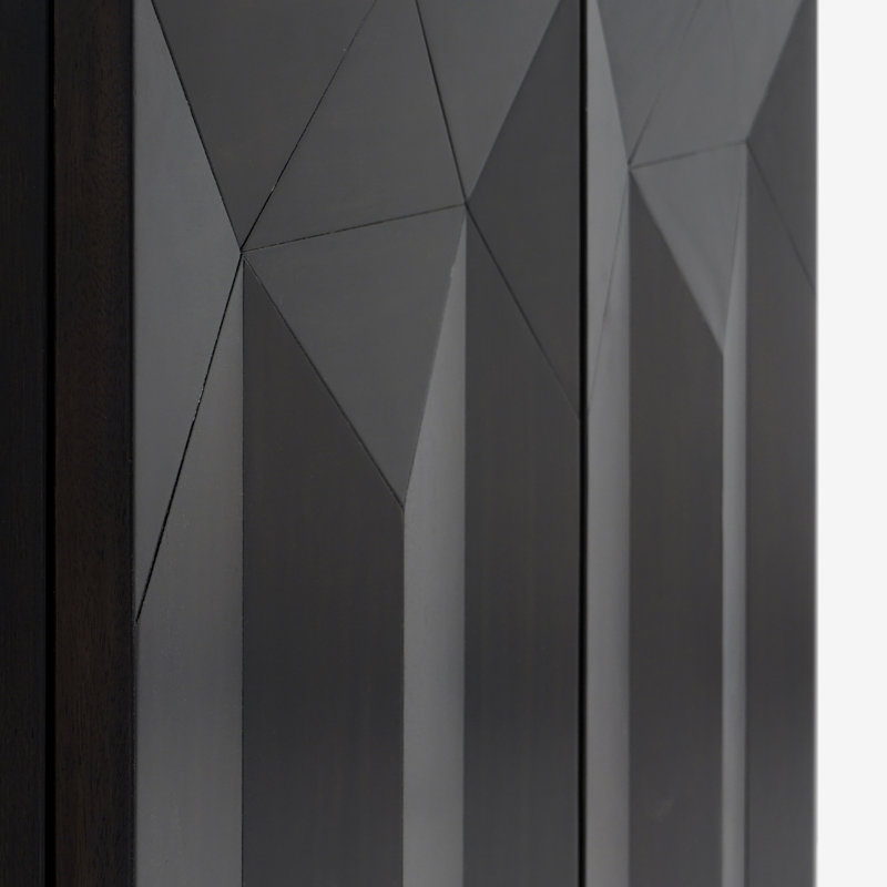 Averi - Portes d'armoire modulaires géométriques 31,5 po, Black