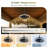 Cissline 20" Black Outdoor Waterproof Ceiling Fans with Light For Patios, Remote&APP Control-485256133
